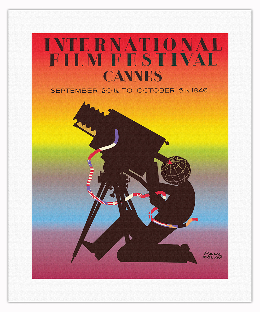 1946 International Film Festival of Cannes - Vintage Movie Poster by Paul Colin - Picture 9 of 25