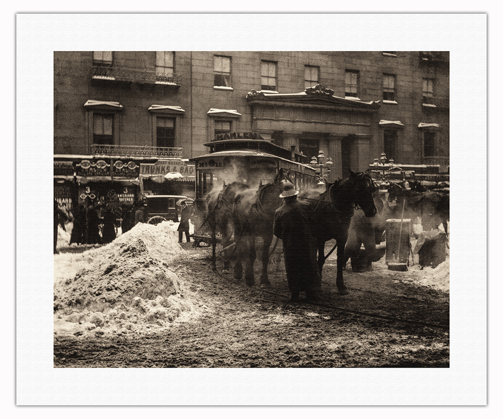 The Terminal, New York - Vintage B&W Photograph by Alfred Stieglitz 1893