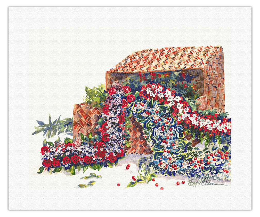 Holiday Treasures - Hawaiian Leis, Lauhala Baskets by Peggy Chun - Picture 9 of 25