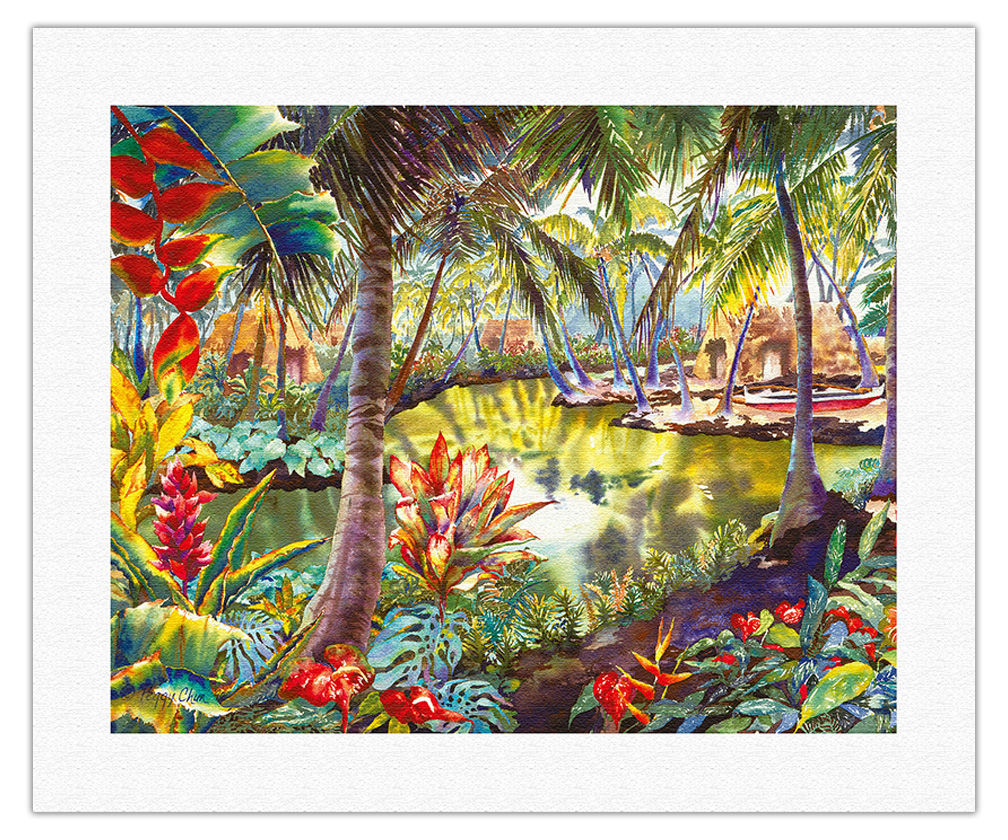 Lagoon Retreat - Hawaiian Hidden Lagoon by Peggy Chun - Picture 9 of 21