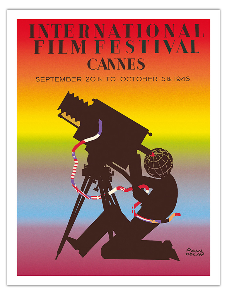 1946 International Film Festival of Cannes - Vintage Movie Poster by Paul Colin - Picture 4 of 25