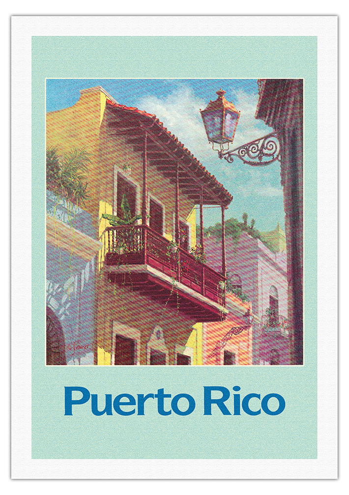 Puerto Rico - Old San Juan - Vintage Travel Poster by De Lawa 1970s - Picture 11 of 25