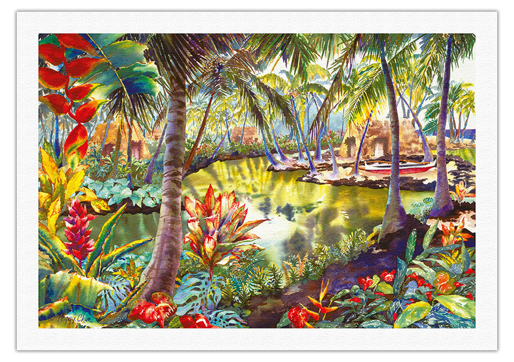 Lagoon Retreat - Hawaiian Hidden Lagoon by Peggy Chun - Picture 11 of 21