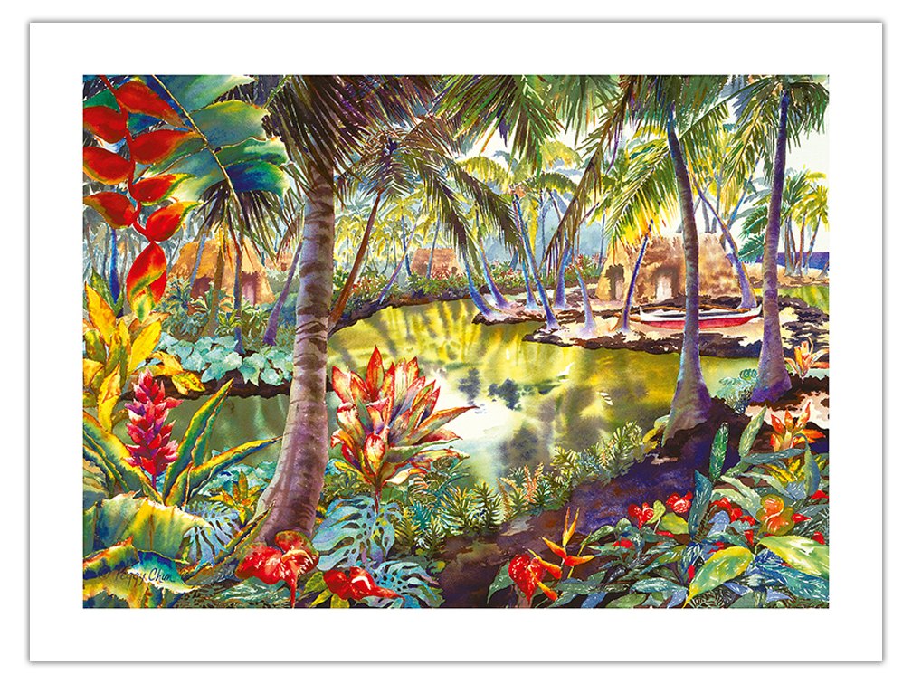 Lagoon Retreat - Hawaiian Hidden Lagoon by Peggy Chun - Picture 6 of 21