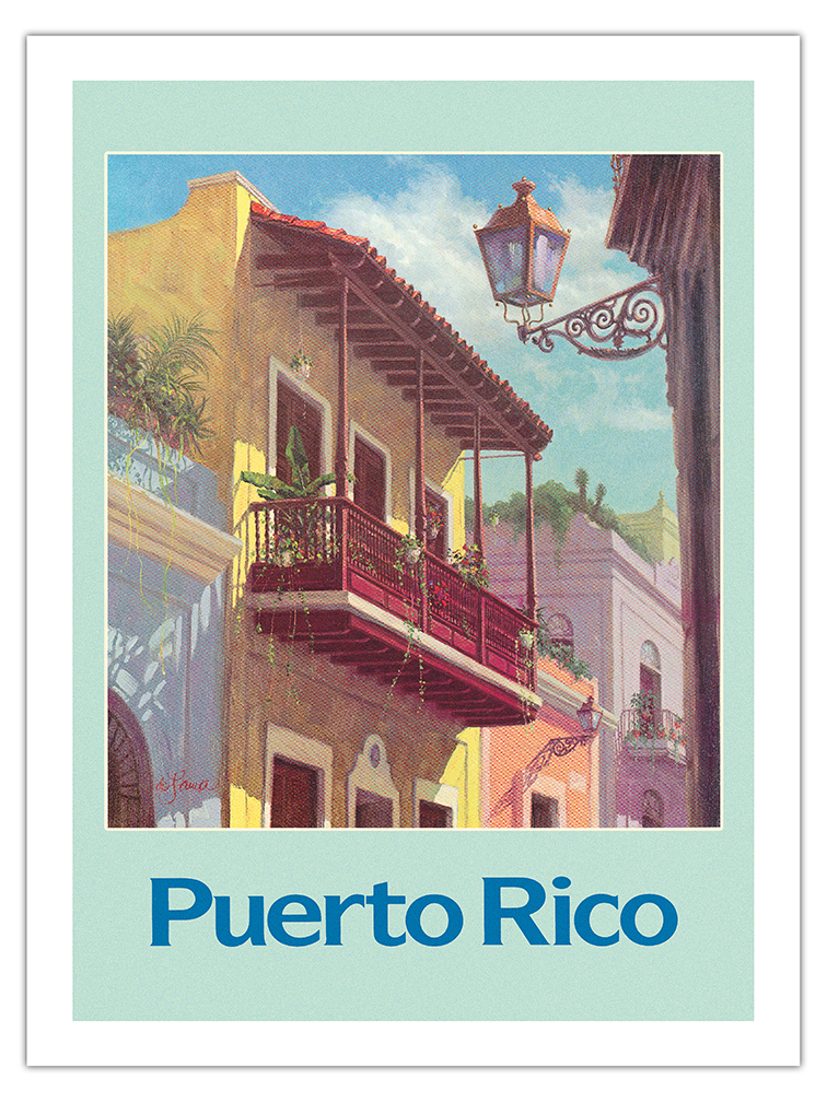 Puerto Rico - Old San Juan - Vintage Travel Poster by De Lawa 1970s - Picture 7 of 25