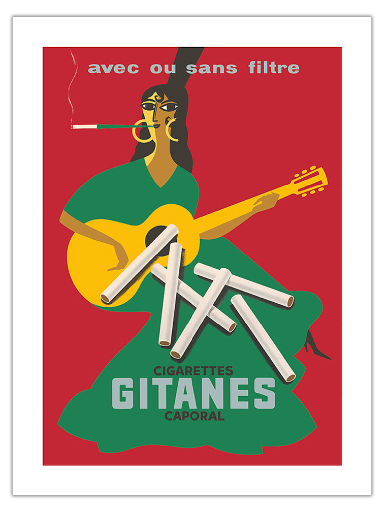Gitanes Cigarettes - Vintage Advertising Poster by Pierre Fix-Masseau c.1920 - Picture 12 of 21