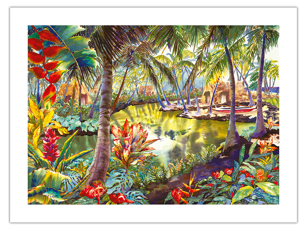 Lagoon Retreat - Hawaiian Hidden Lagoon by Peggy Chun - Picture 12 of 21