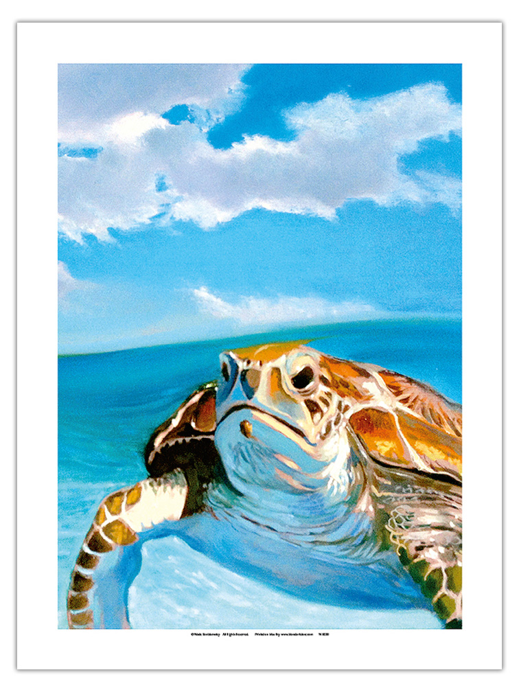 Honu, Hawaiian Sea Turtle by Wade Koniakowsky - Picture 12 of 25