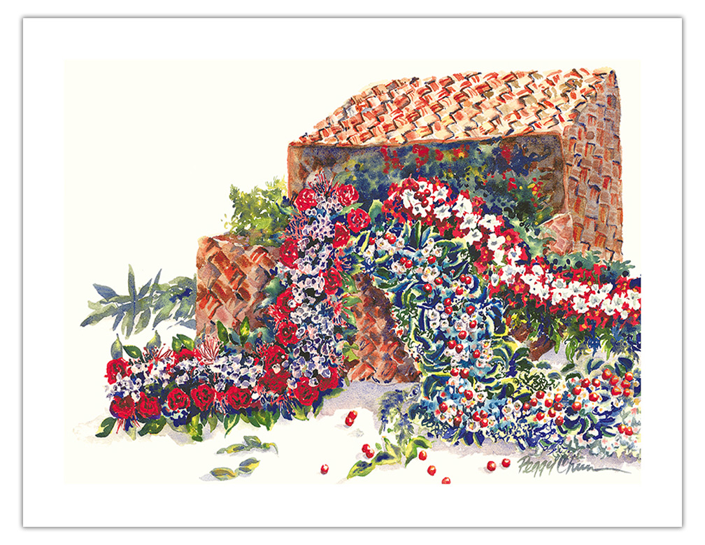 Holiday Treasures - Hawaiian Leis, Lauhala Baskets by Peggy Chun - Picture 13 of 25