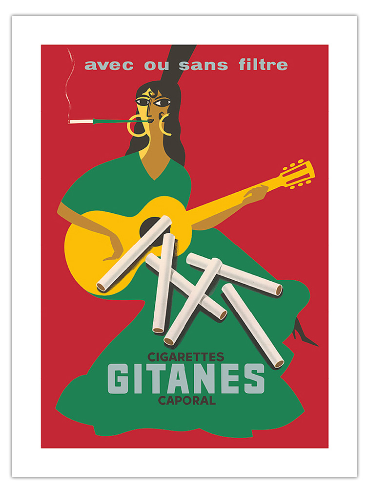 Gitanes Cigarettes - Vintage Advertising Poster by Pierre Fix-Masseau c.1920 - Picture 15 of 21