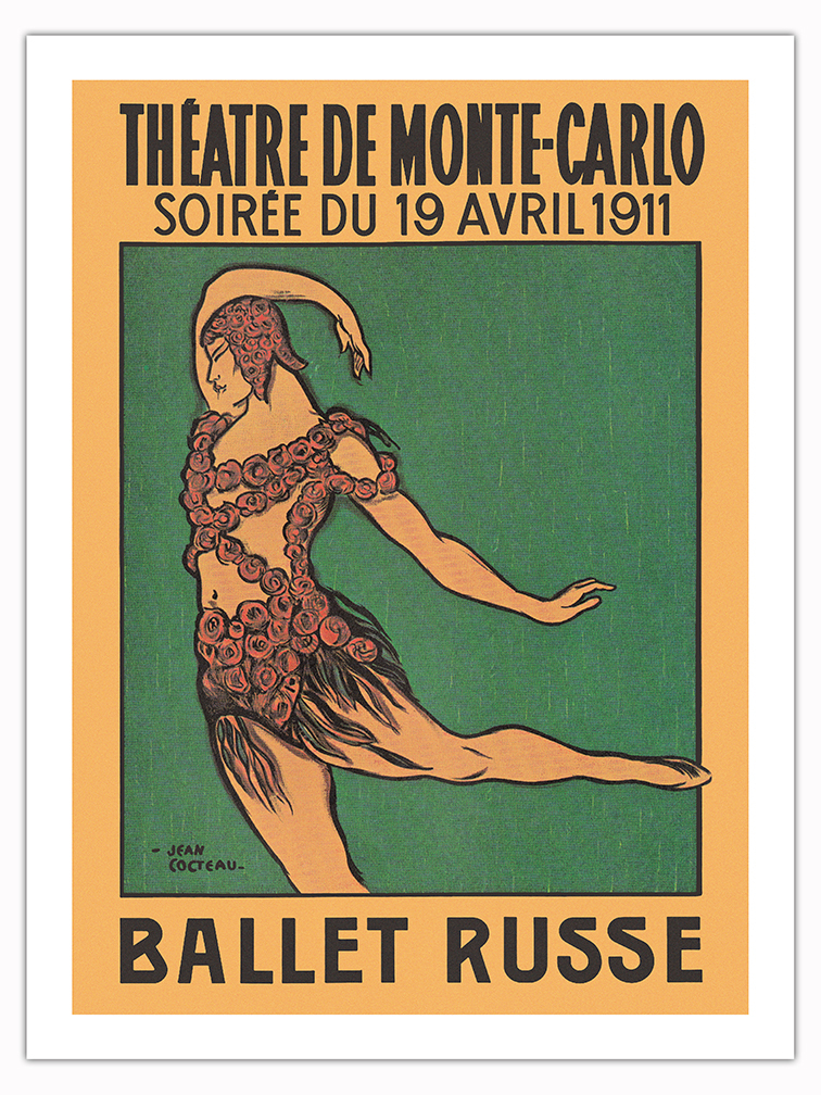 Ballet Russe - Vaslav Nijinsky - Vintage Dance Poster by Jean