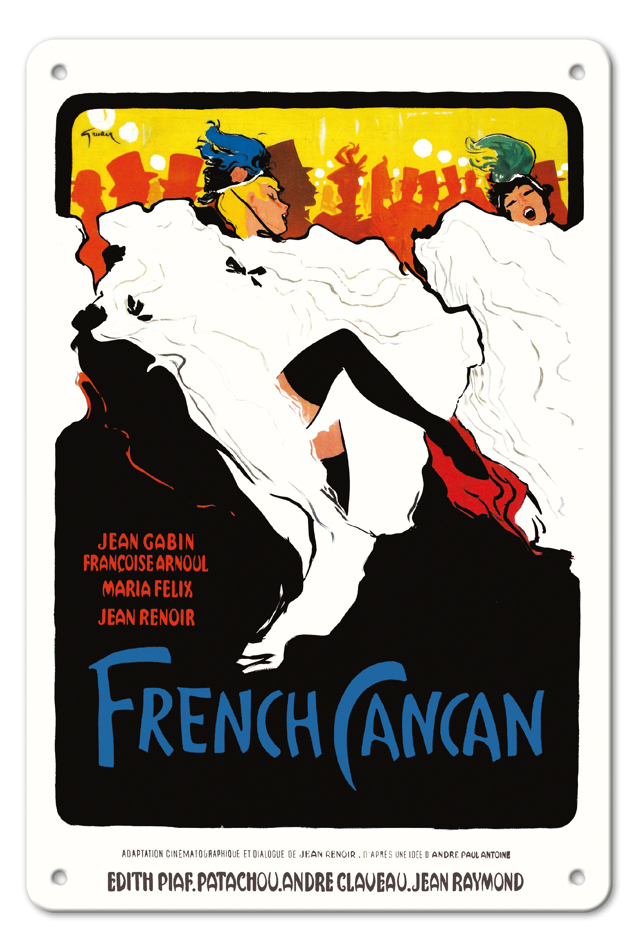 French Cancan - Directed by Jean Renoir Vintage Movie Poster by René Gruau 1955 - Picture 20 of 21