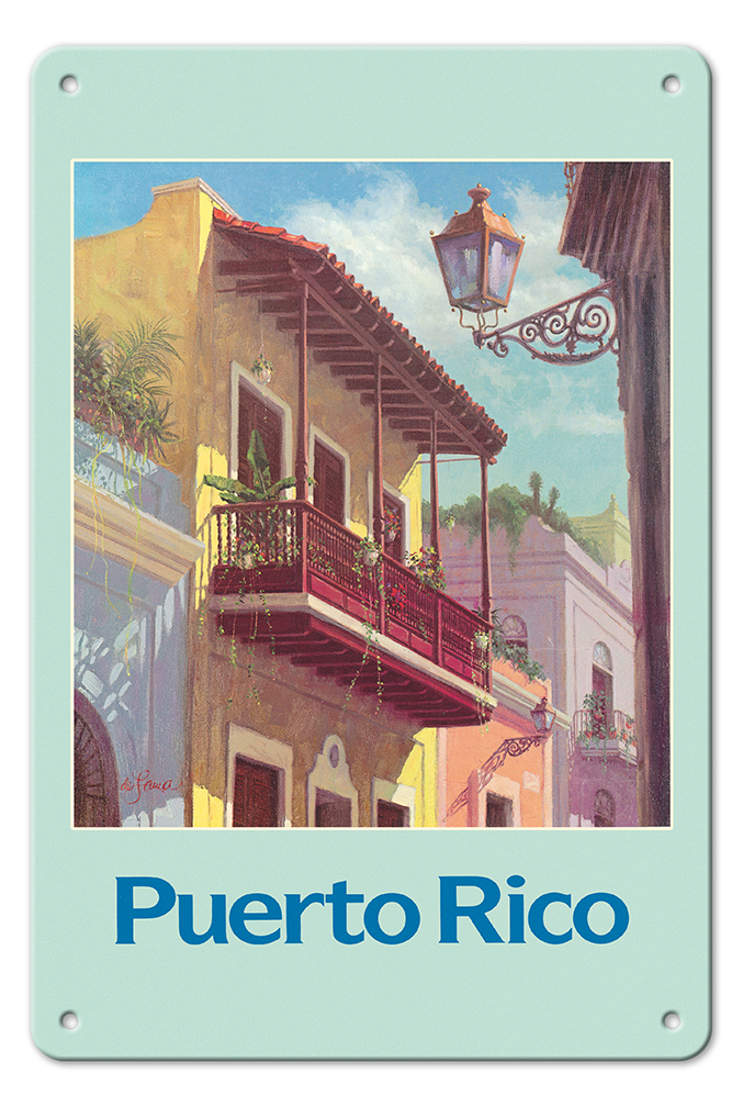 Puerto Rico - Old San Juan - Vintage Travel Poster by De Lawa 1970s - Picture 24 of 25