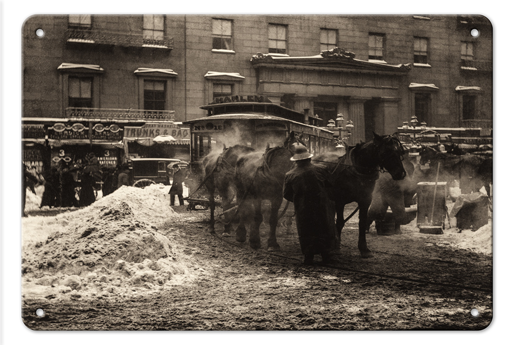 The Terminal, New York - Vintage B&W Photograph by Alfred Stieglitz 1893