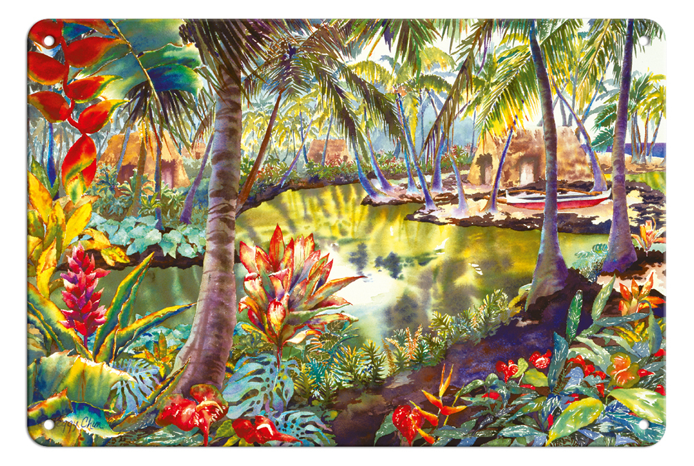 Lagoon Retreat - Hawaiian Hidden Lagoon by Peggy Chun - Picture 20 of 21