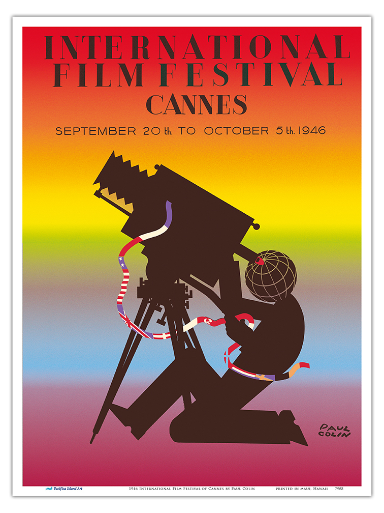 1946 International Film Festival of Cannes - Vintage Movie Poster by Paul Colin - Picture 16 of 25