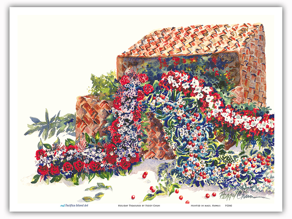 Holiday Treasures - Hawaiian Leis, Lauhala Baskets by Peggy Chun - Picture 16 of 25