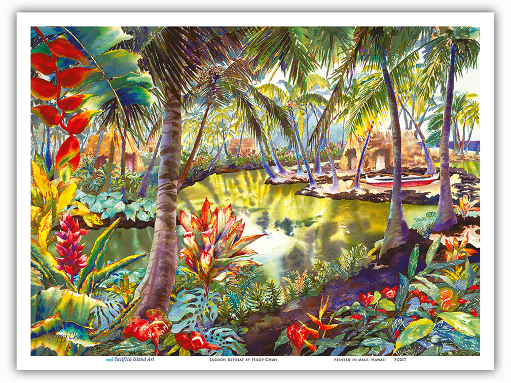 Lagoon Retreat - Hawaiian Hidden Lagoon by Peggy Chun - Picture 16 of 21