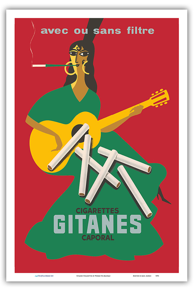 Gitanes Cigarettes - Vintage Advertising Poster by Pierre Fix-Masseau c.1920 - Picture 17 of 21