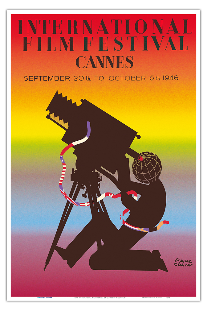 1946 International Film Festival of Cannes - Vintage Movie Poster by Paul Colin - Picture 17 of 25