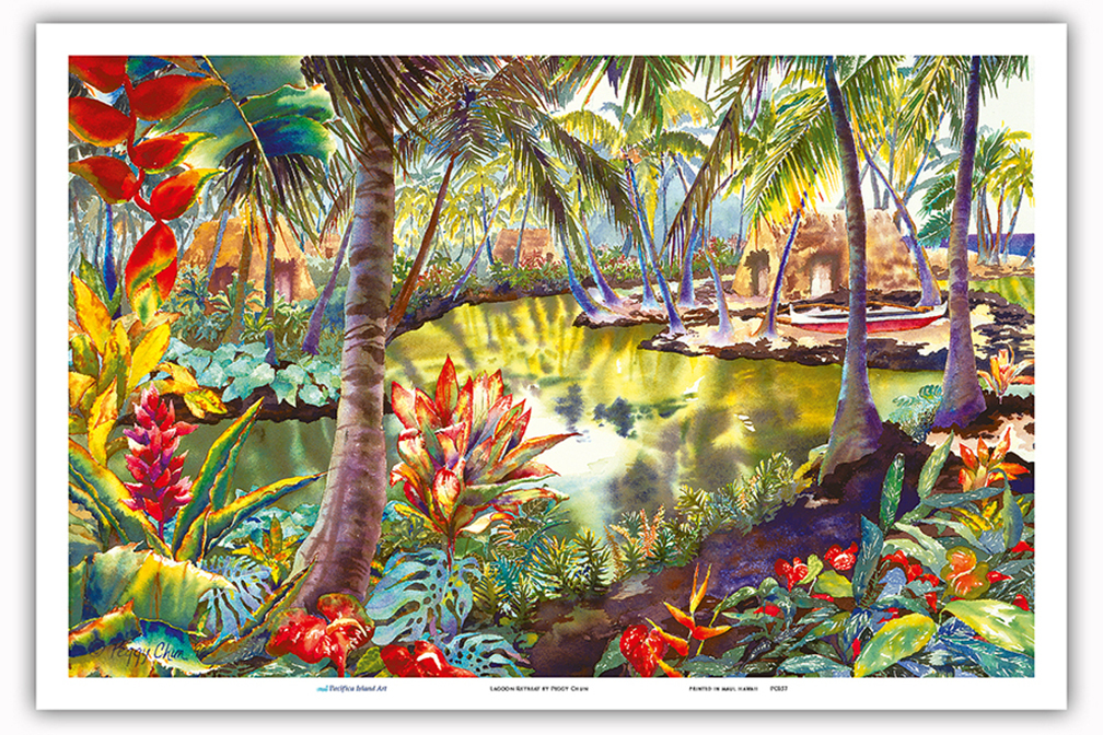 Lagoon Retreat - Hawaiian Hidden Lagoon by Peggy Chun - Picture 17 of 21
