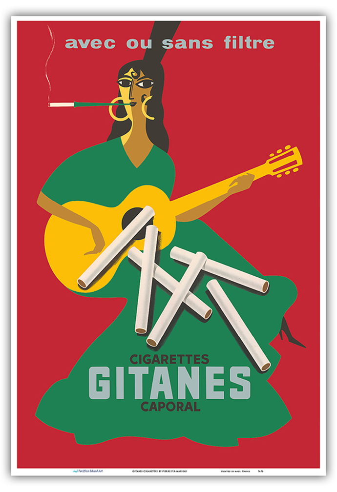 Gitanes Cigarettes - Vintage Advertising Poster by Pierre Fix-Masseau c.1920 - Picture 18 of 21