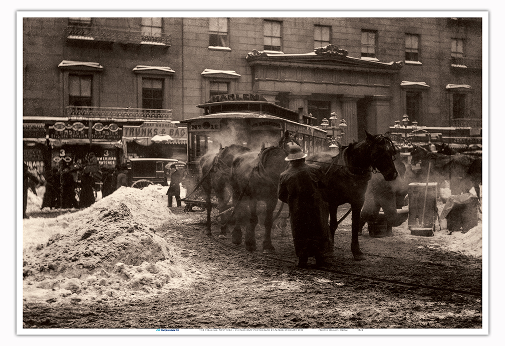 The Terminal, New York - Vintage B&W Photograph by Alfred Stieglitz 1893