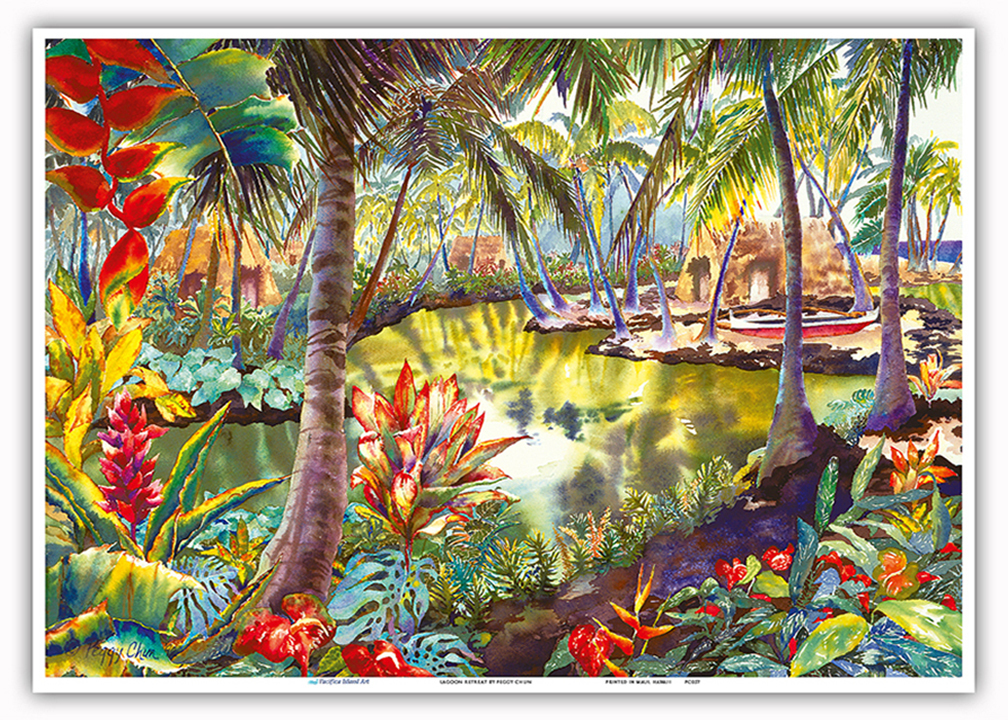 Lagoon Retreat - Hawaiian Hidden Lagoon by Peggy Chun - Picture 19 of 21