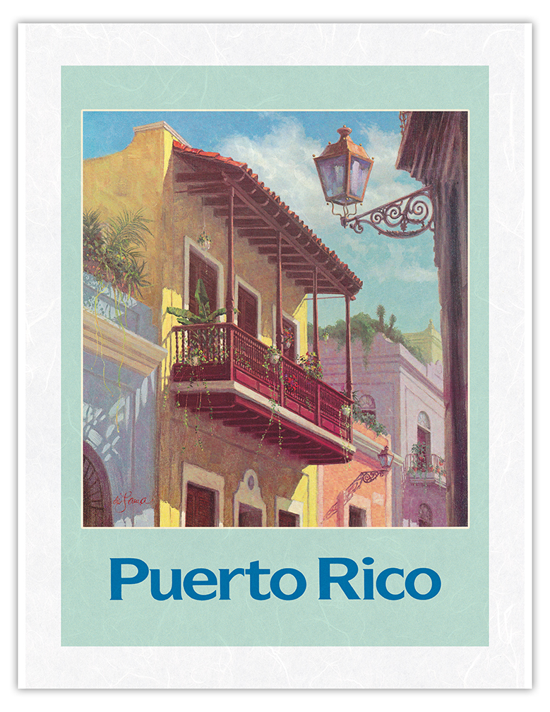 Puerto Rico - Old San Juan - Vintage Travel Poster by De Lawa 1970s - Picture 21 of 25