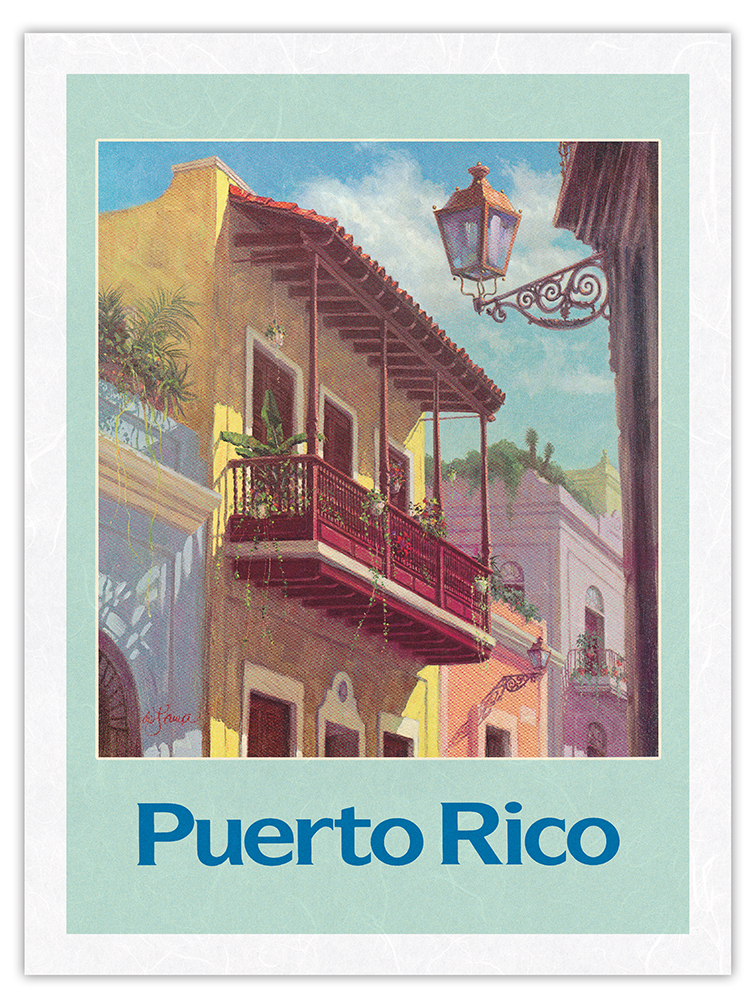 Puerto Rico - Old San Juan - Vintage Travel Poster by De Lawa 1970s - Picture 23 of 25