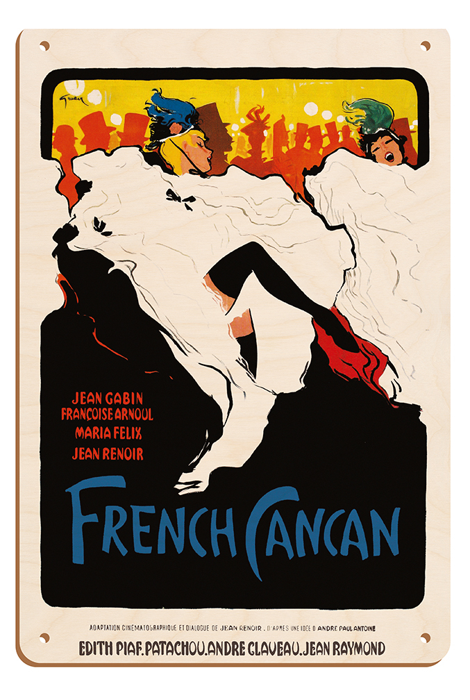 French Cancan - Directed by Jean Renoir Vintage Movie Poster by René Gruau 1955 - Picture 21 of 21