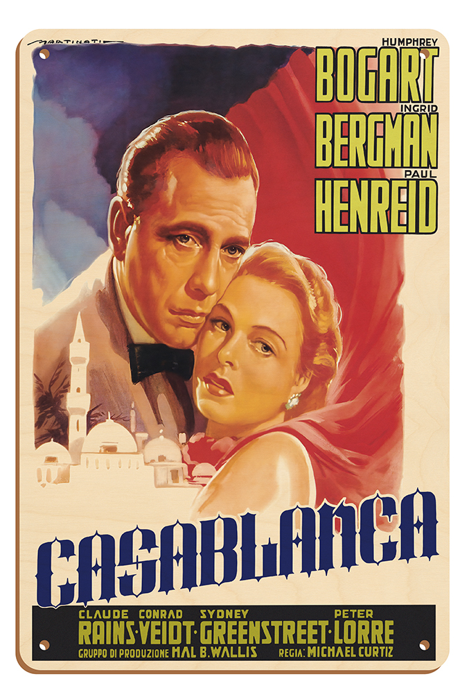 Casablanca - Starring Humphrey Bogart & Ingrid Bergman - Vintage Film Poster - Picture 25 of 25