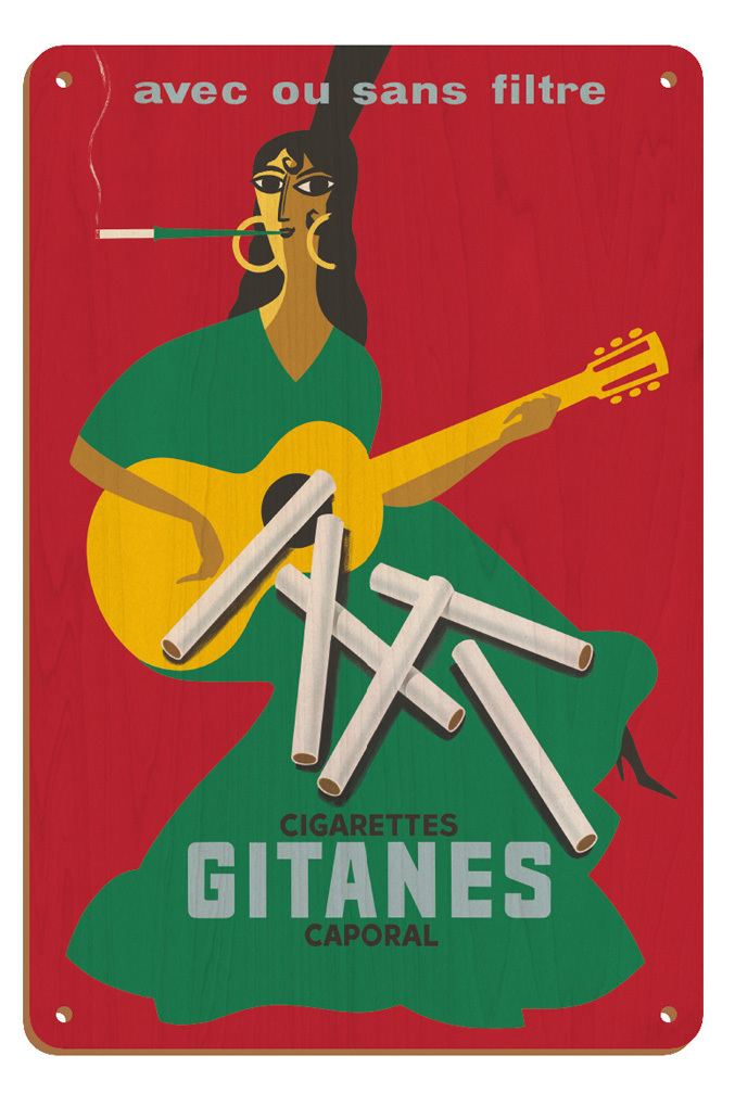 Gitanes Cigarettes - Vintage Advertising Poster by Pierre Fix-Masseau c.1920 - Picture 21 of 21