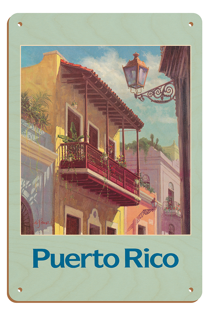 Puerto Rico - Old San Juan - Vintage Travel Poster by De Lawa 1970s - Picture 25 of 25